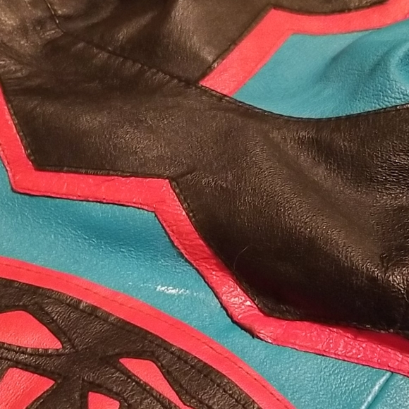 90s Michael Hoban WHERE M I Leather Jacke… - Picture 12 of 16